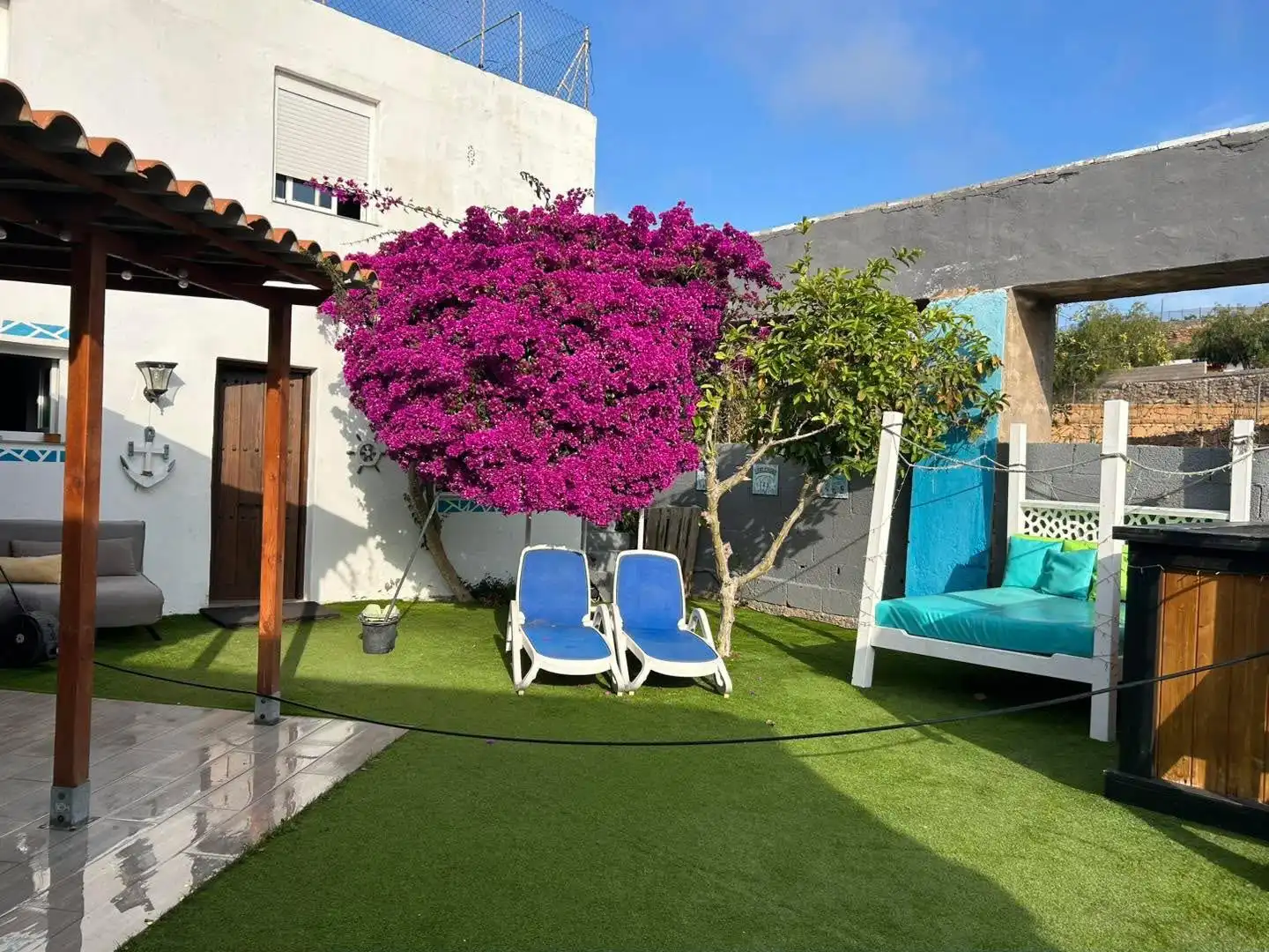 Terraza de Finca rústica en venta en Granadilla de Abona con Terraza, Piscina y Amueblado