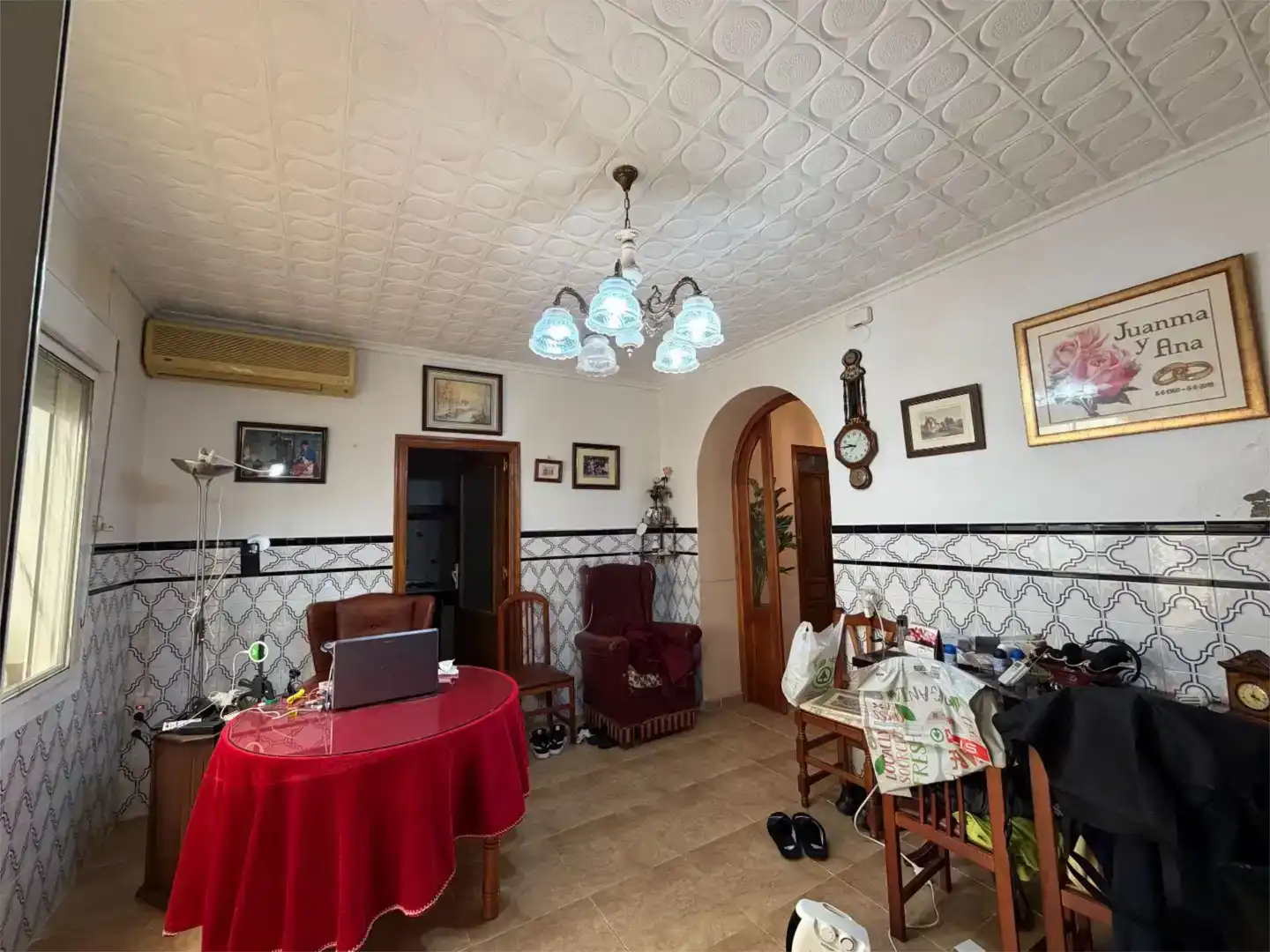 Menjador de Casa o xalet en venda en Santa Amalia amb Aire condicionat i Balcó