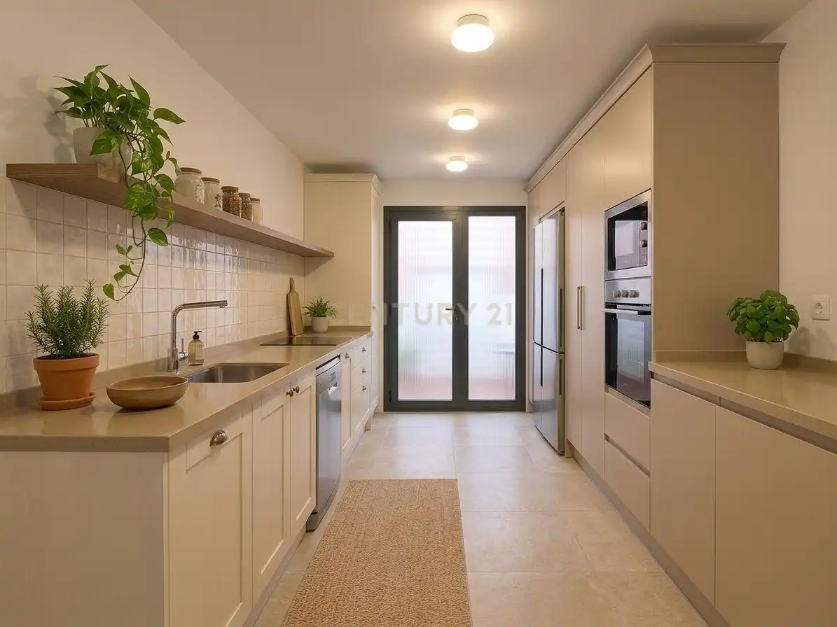 Cocina de Apartamento en venta en Málaga