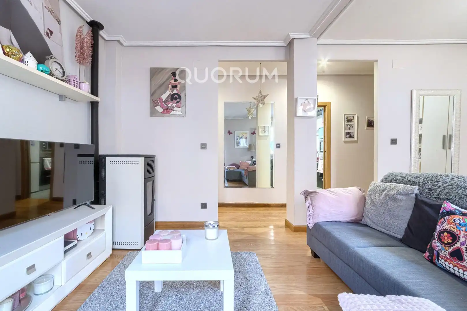 Sala de estar de Piso en venta en Basauri  con Calefacción y Balcón