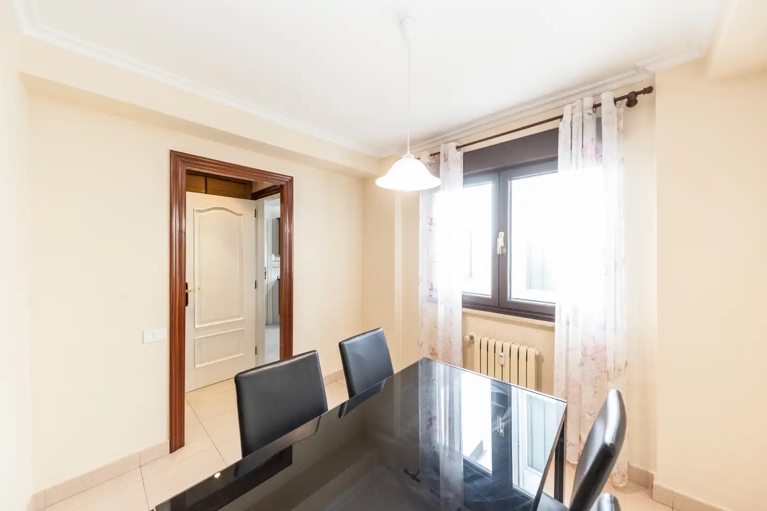 Dining room of Flat for sale in Gijón   with Heating, Parquet flooring and Terrace