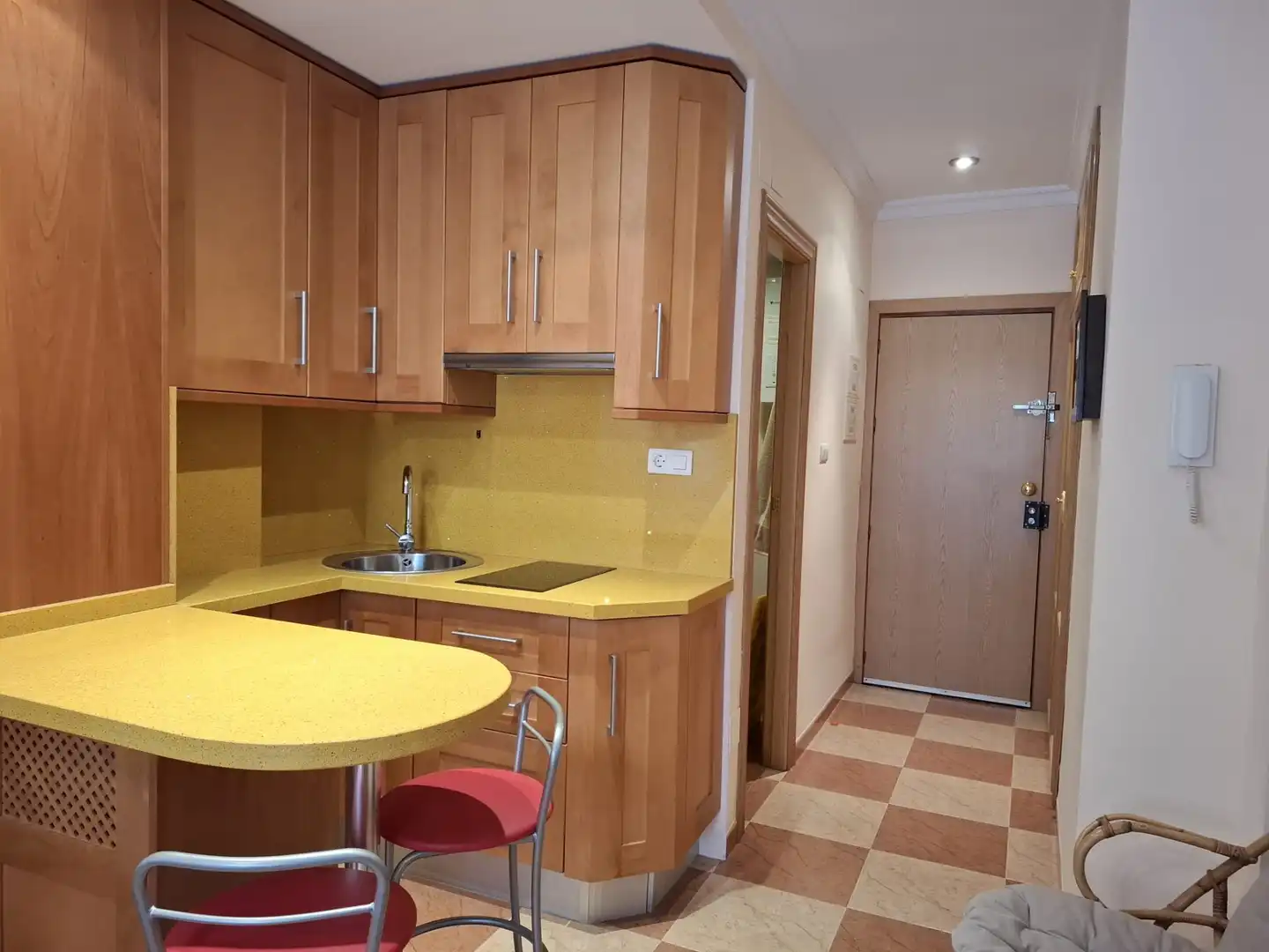 Cocina de Estudio en venta en Torrenueva Costa con Aire acondicionado, Terraza y Amueblado