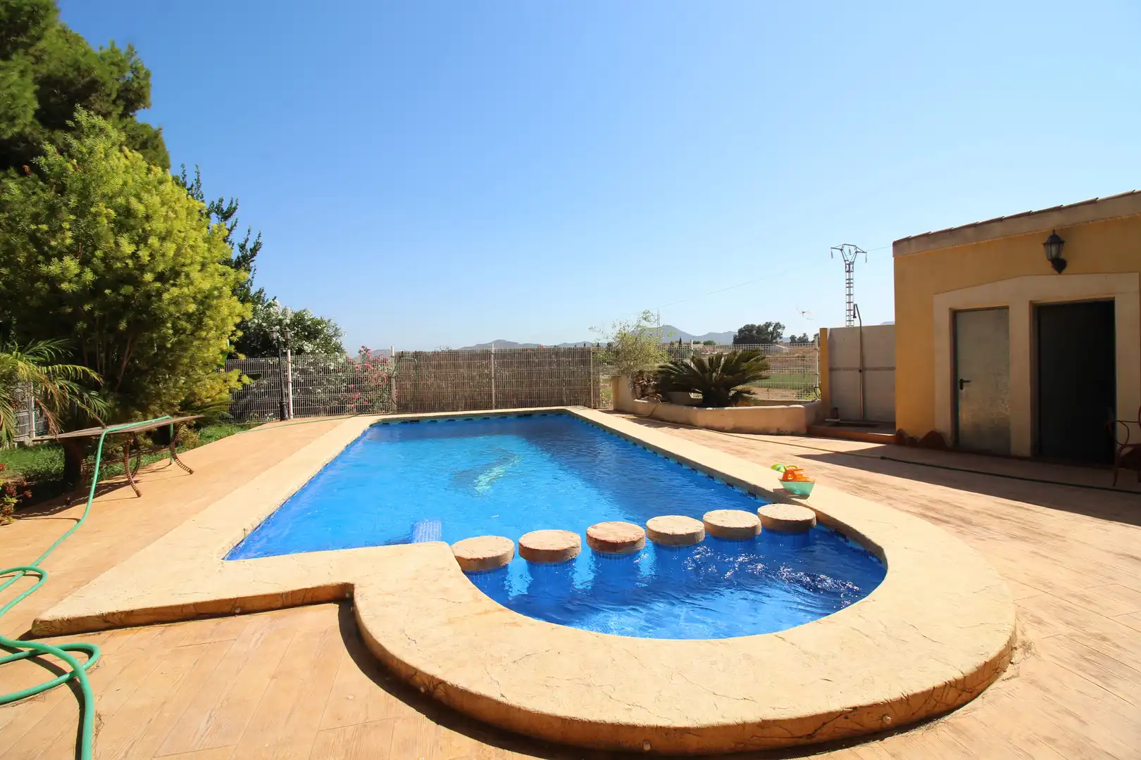 Piscina de Finca rústica en venta en Cartagena con Aire acondicionado, Jardín privado y Terraza