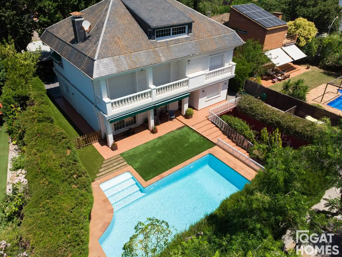 Jardí de Casa o xalet en venda en Sant Cugat del Vallès amb Aire condicionat, Calefacció i Jardí privat