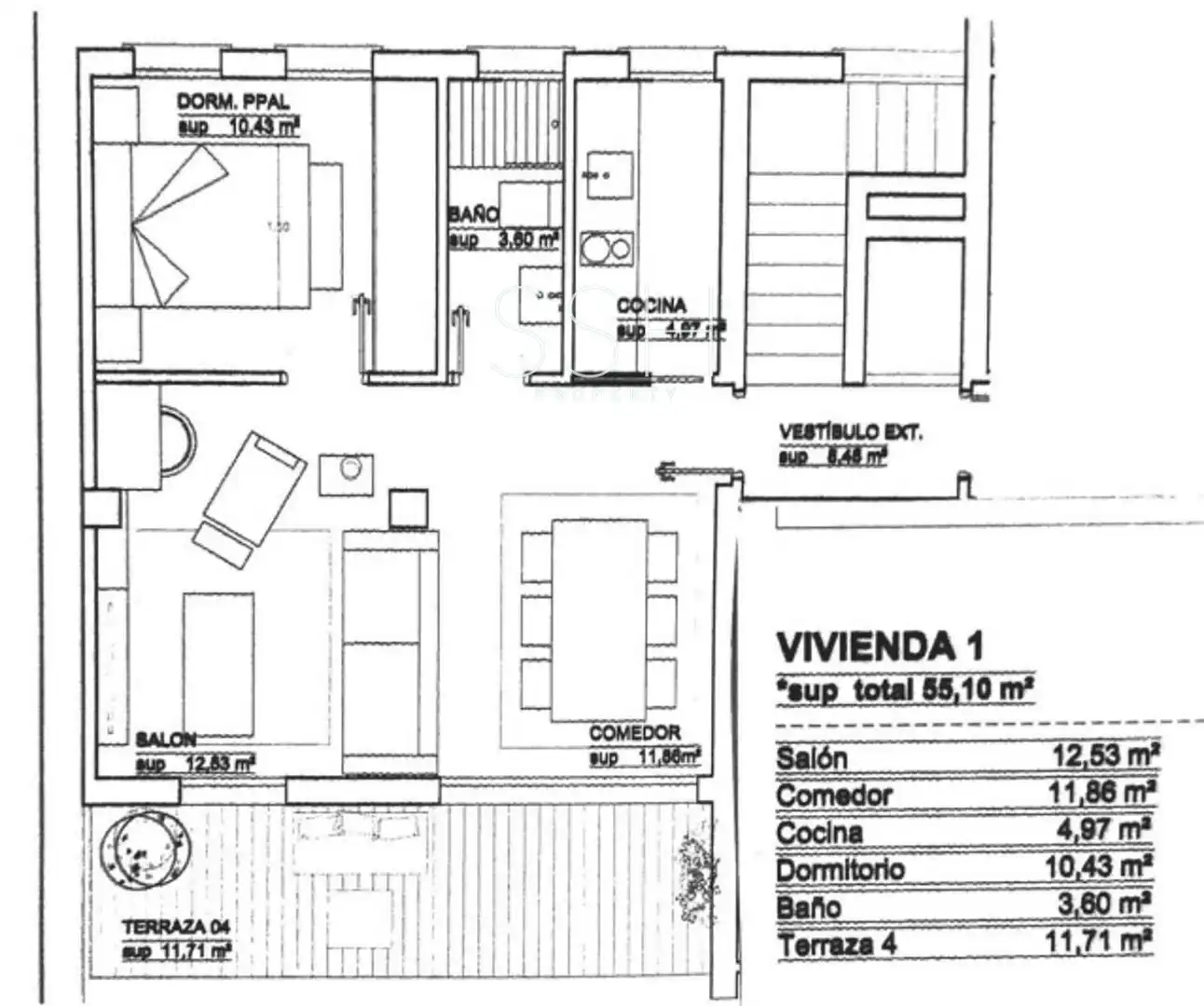 Wohnung zur Miete in Madrid mit Klimaanlage, Terrasse und Möbliert