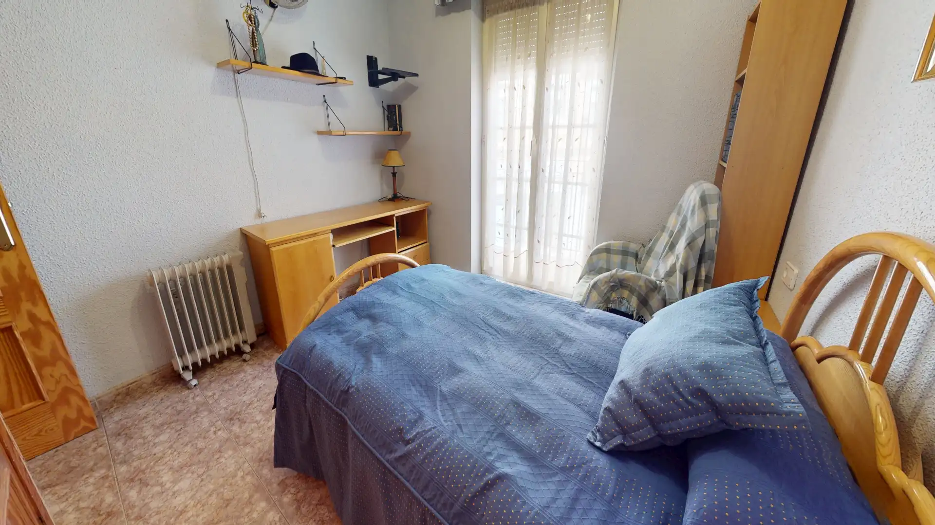 Schlafzimmer von Wohnung zum Verkauf in Sax mit Klimaanlage, Terrasse und Balkon