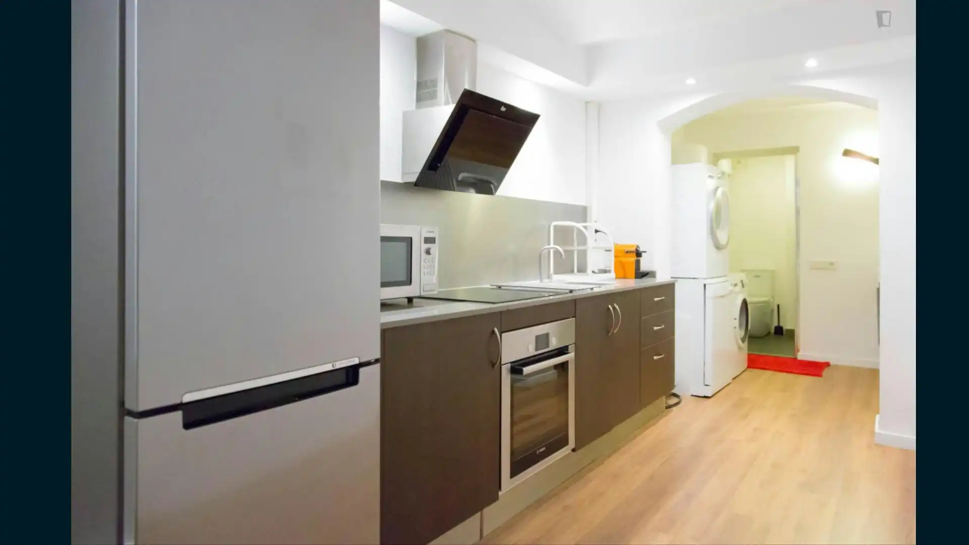 Kitchen of Flat for rent in Barcelona  with Furnished, Washing machine and TV