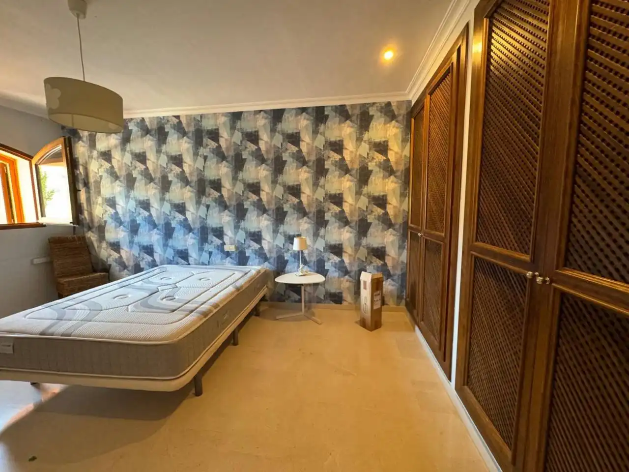 Schlafzimmer von Einfamilien-Reihenhaus zum Verkauf in Cartagena mit Klimaanlage, Privatgarten und Terrasse