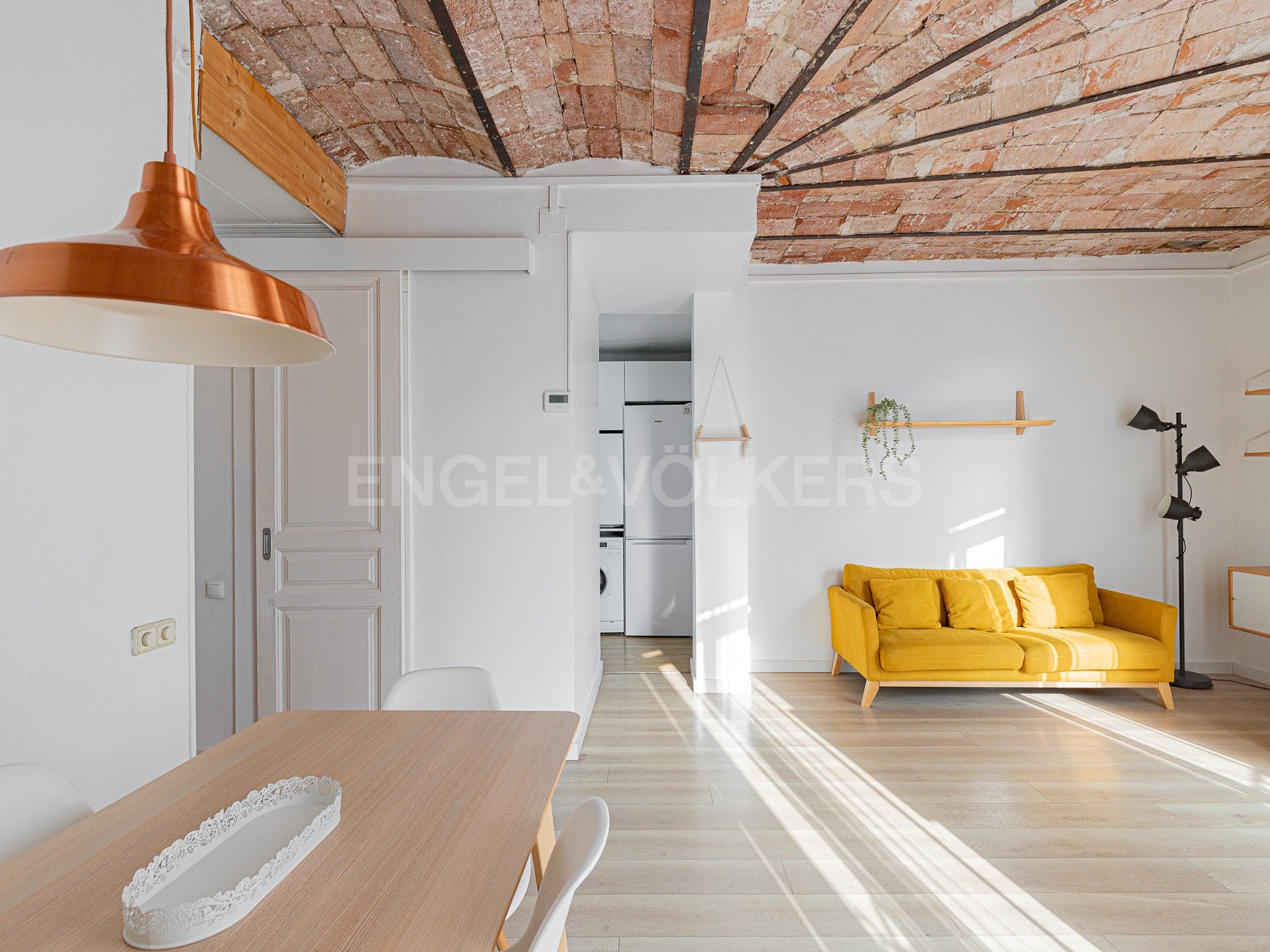 Living room of Apartment to rent in  Barcelona Capital  with Air Conditioner, Heating and Parquet flooring