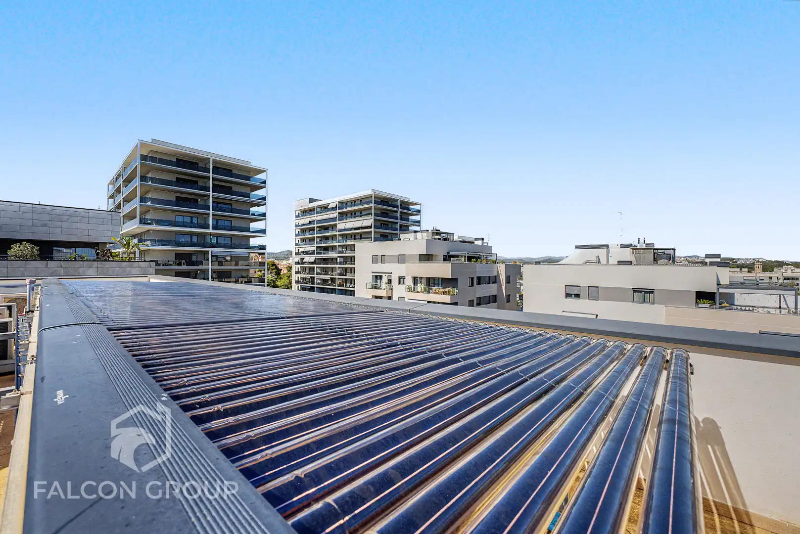 Exterior view of Flat for sale in Vilanova i la Geltrú  with Air Conditioner, Heating and Parquet flooring