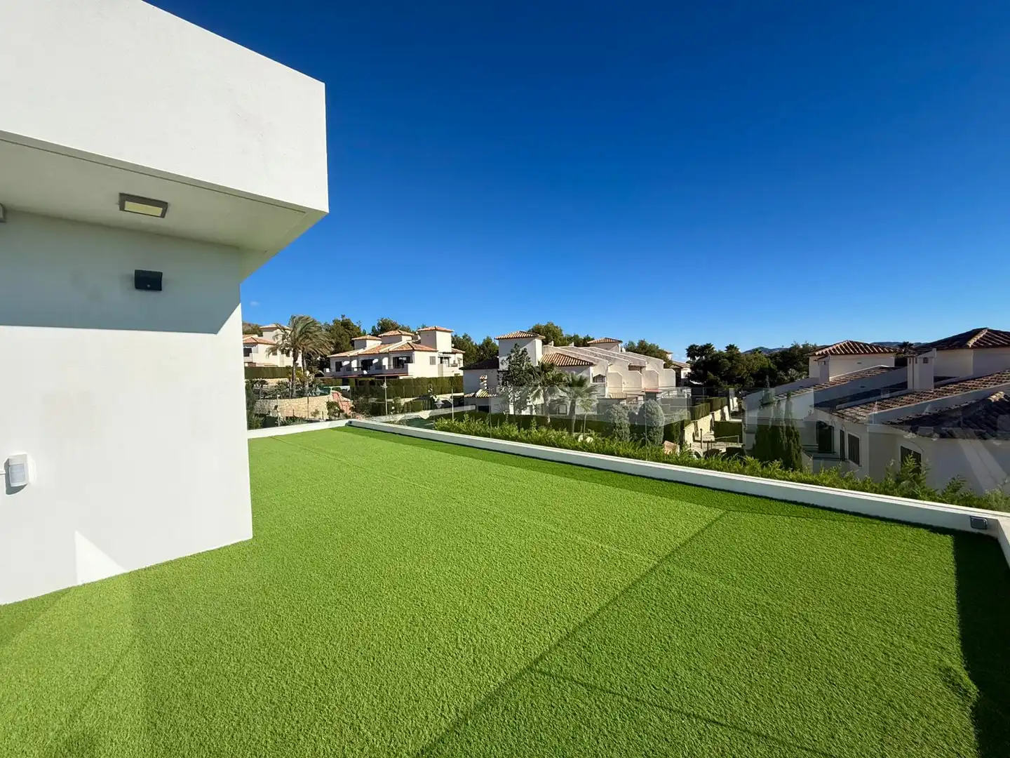 Terraza de Casa o chalet de alquiler en Finestrat con Aire acondicionado, Calefacción y Jardín privado