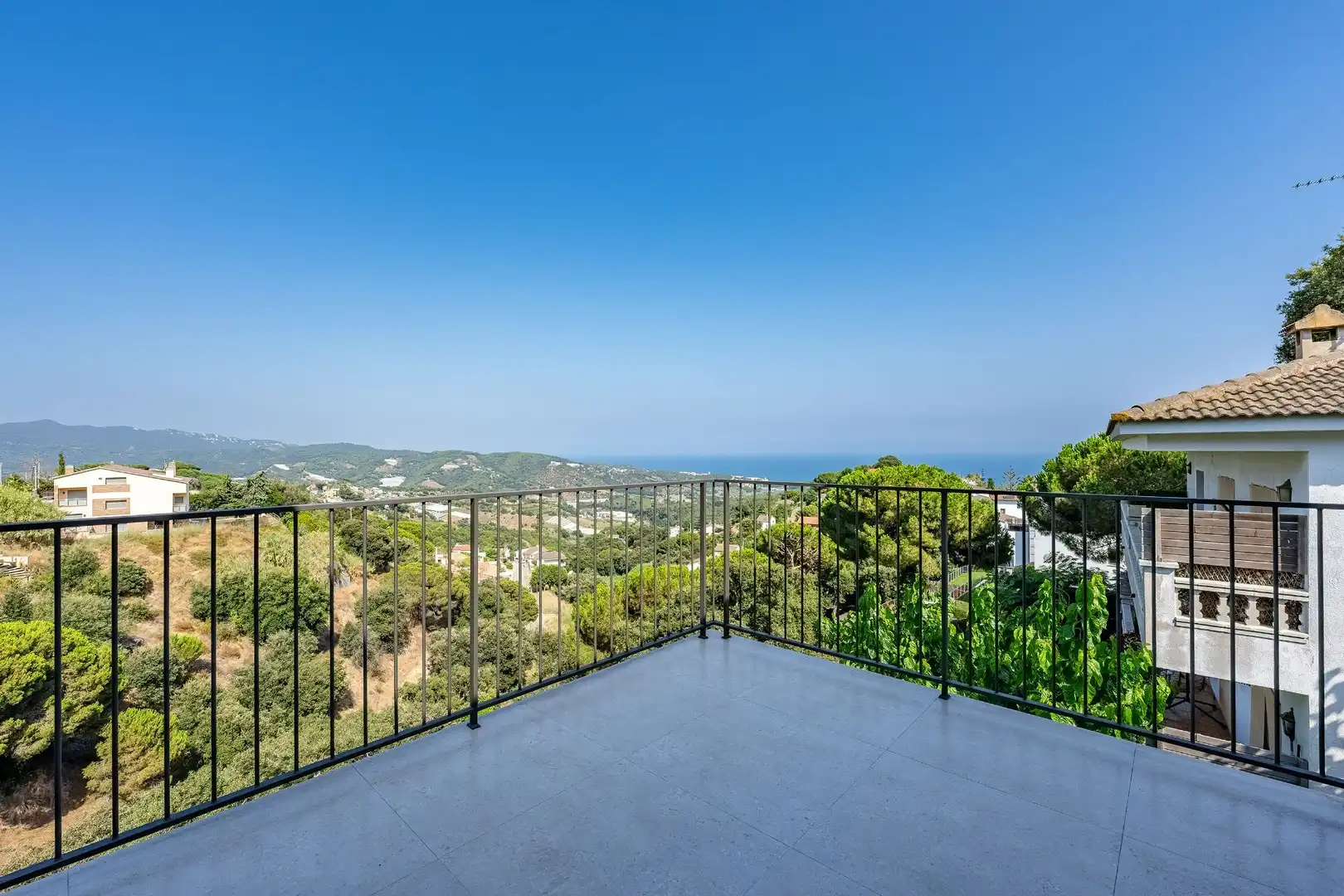 Terrassa de Casa o xalet en venda en Sant Cebrià de Vallalta amb Aire condicionat, Calefacció i Jardí privat