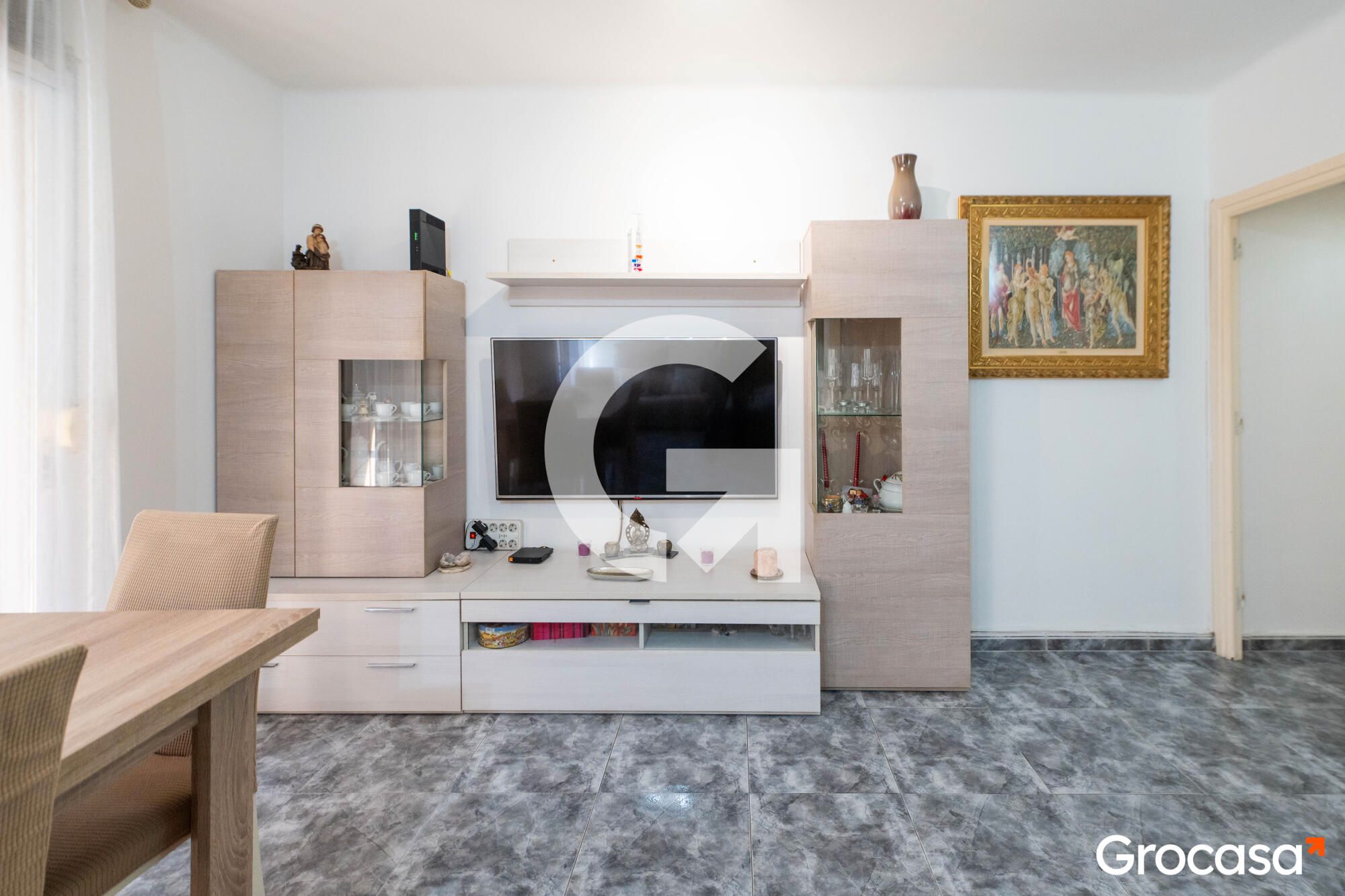 Living room of Flat for sale in Mataró  with Heating, Oven and TV