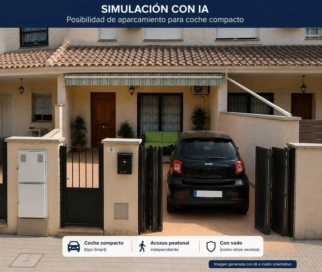Parking de Casa adosada en venta en San Javier con Aire acondicionado, Calefacción y Terraza