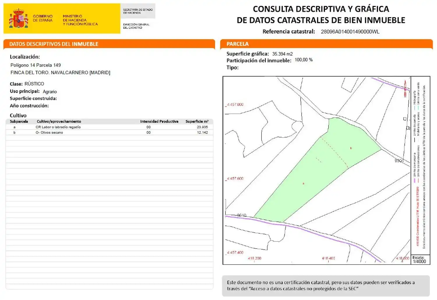 Finca rústica en venta en Navalcarnero con Jardín privado, Terraza y Trastero