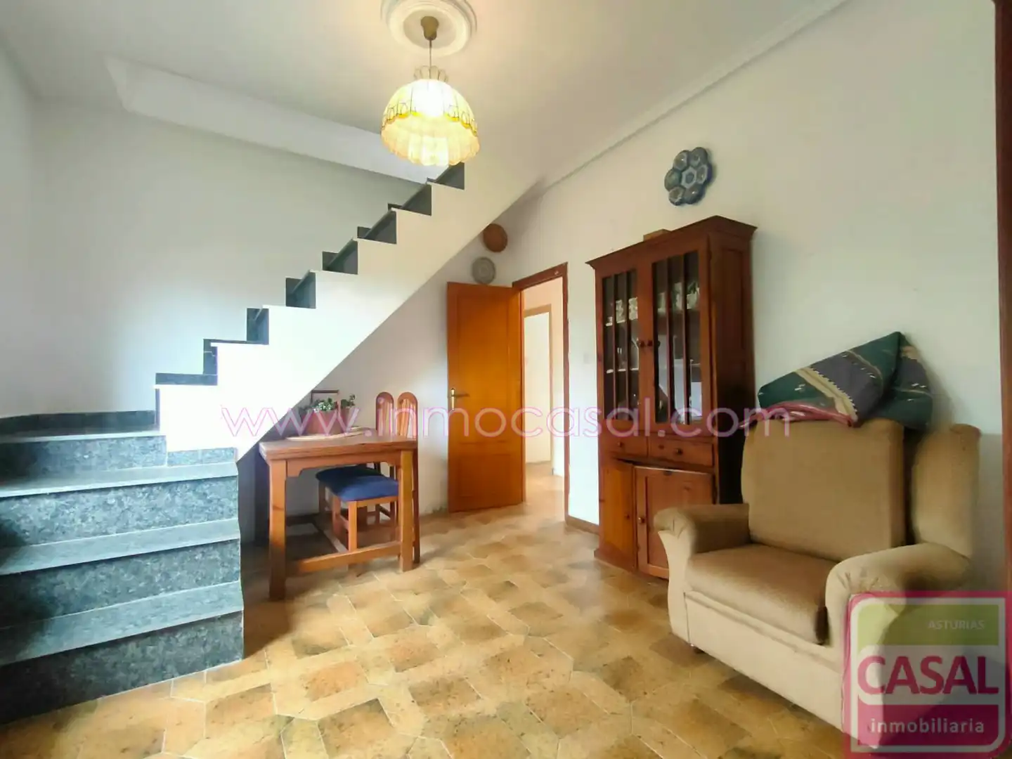 Sala de estar de Casa o chalet en venta en Avilés con Calefacción y Terraza