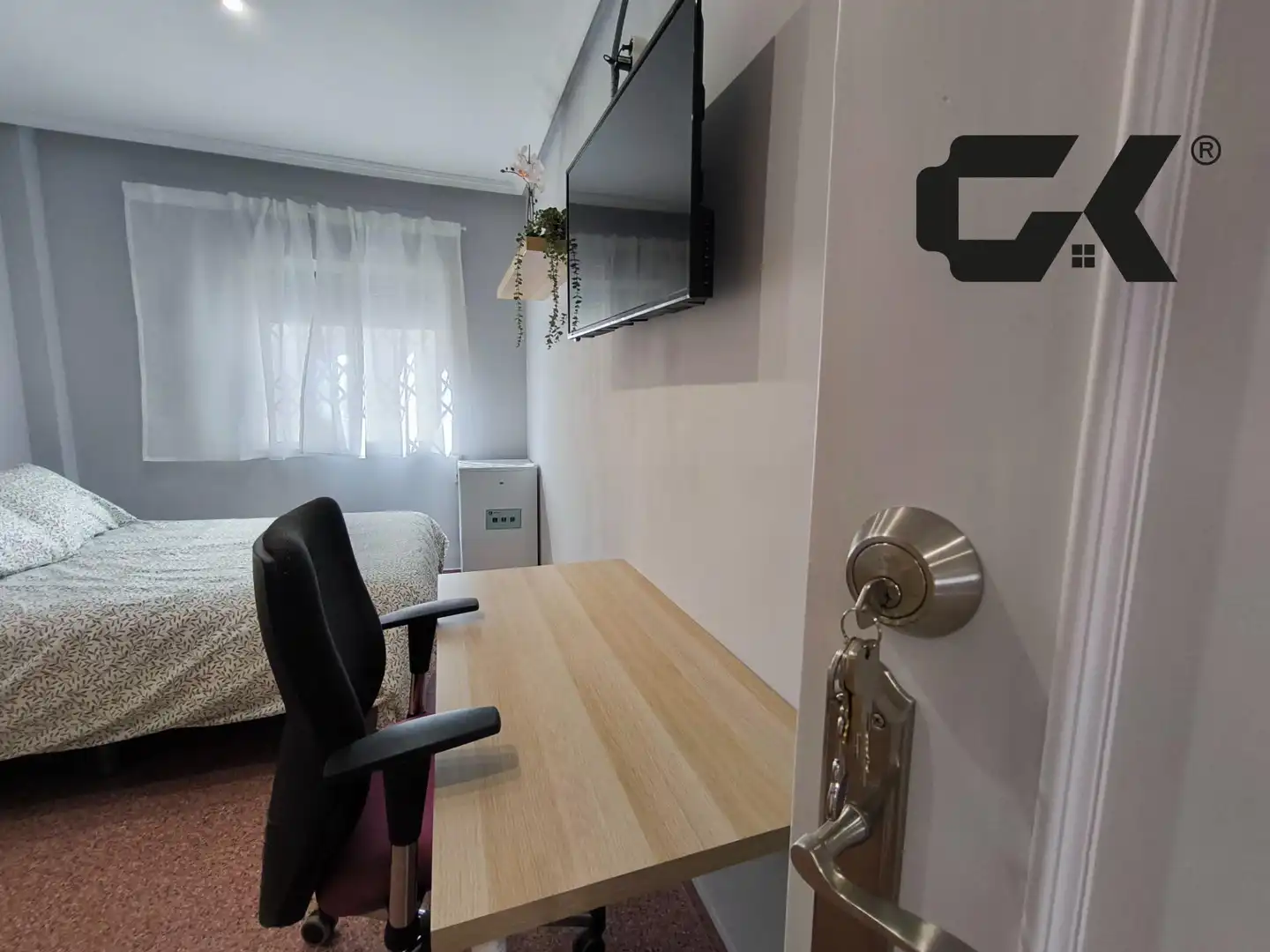 Bedroom of Flat for share in San Javier  with Air Conditioner