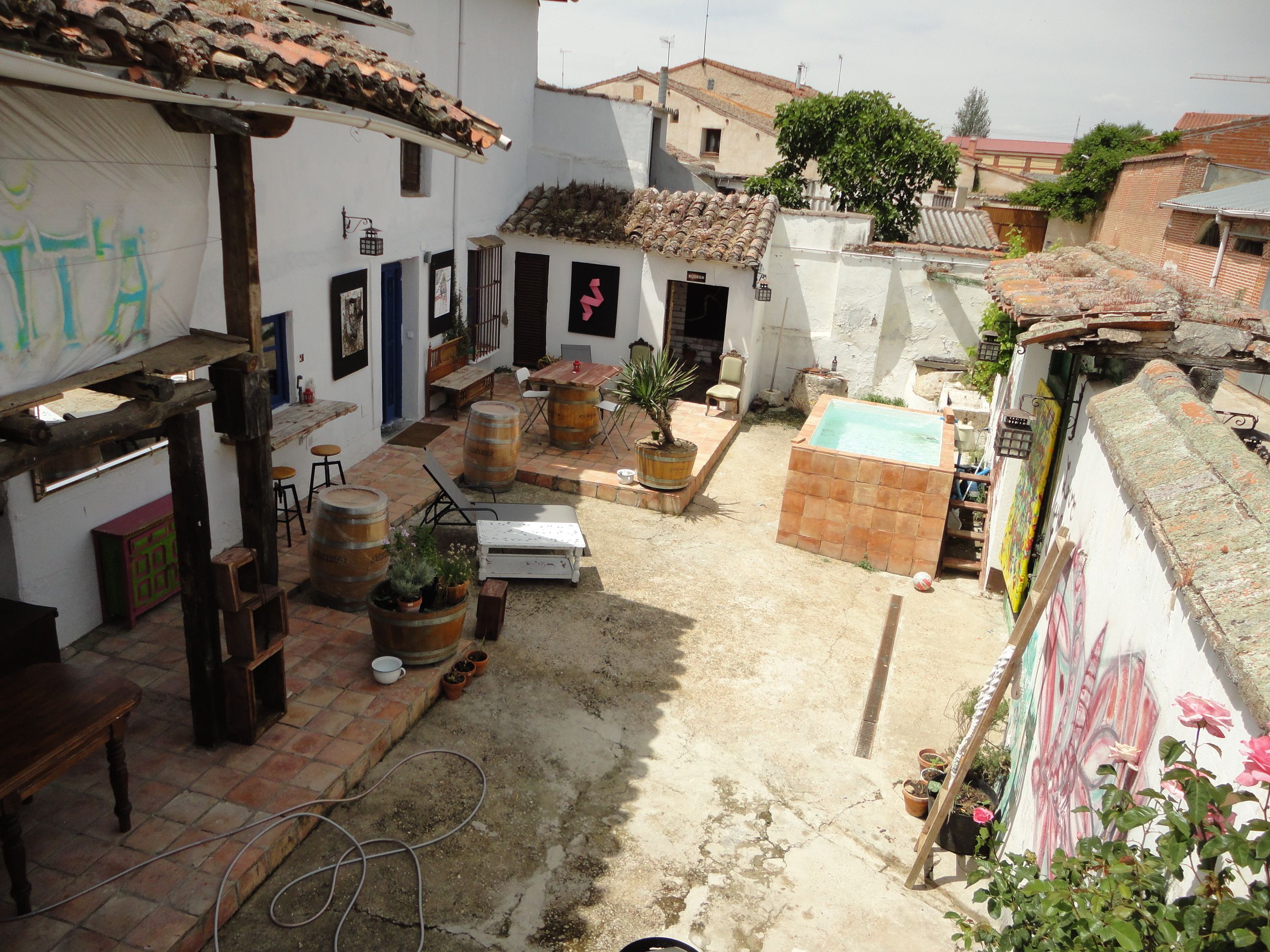 Vista exterior de Finca rústica en venta en Rueda con Calefacción, Terraza y Trastero