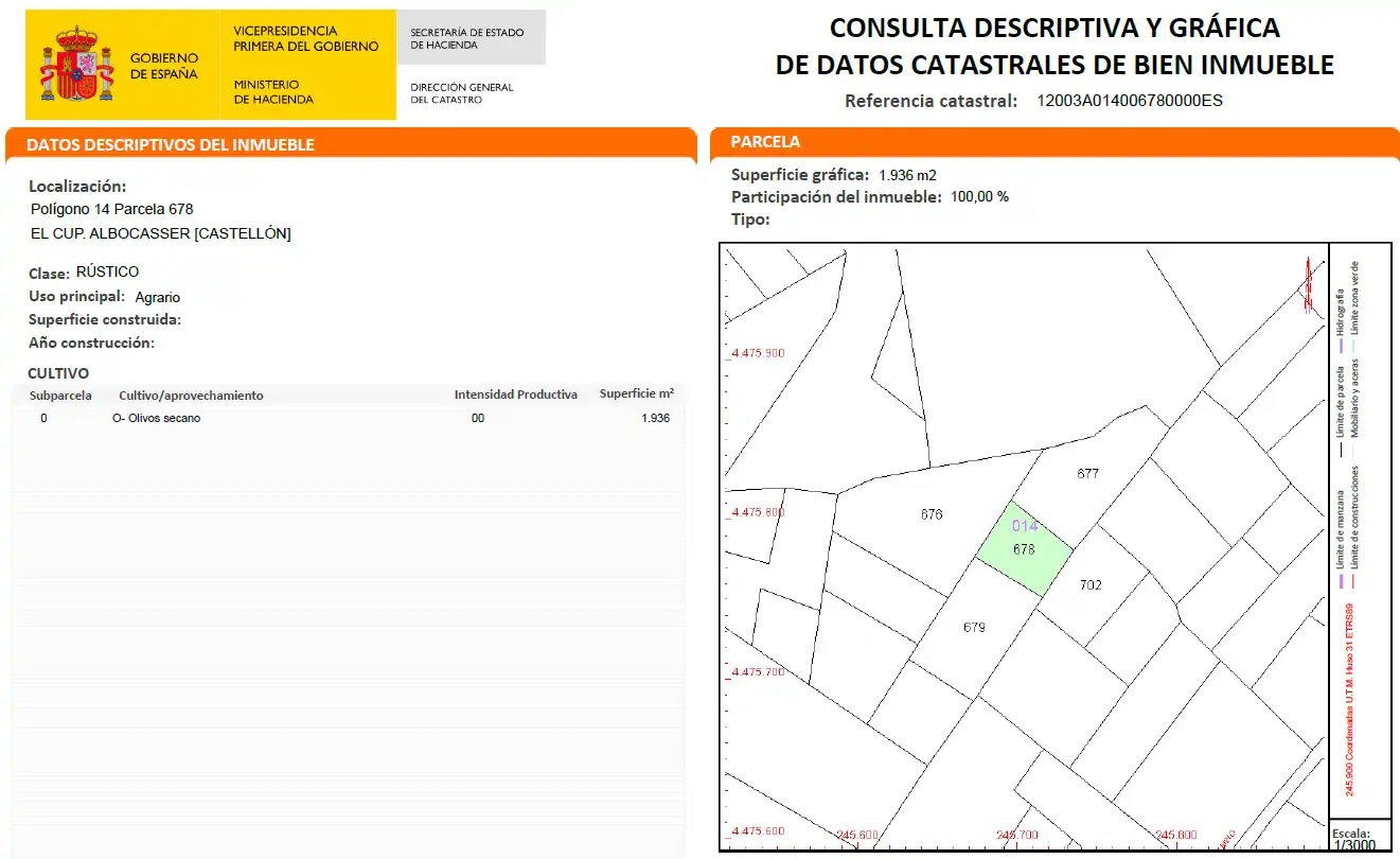 Rural land for sale in Albocàsser, imagen 5
