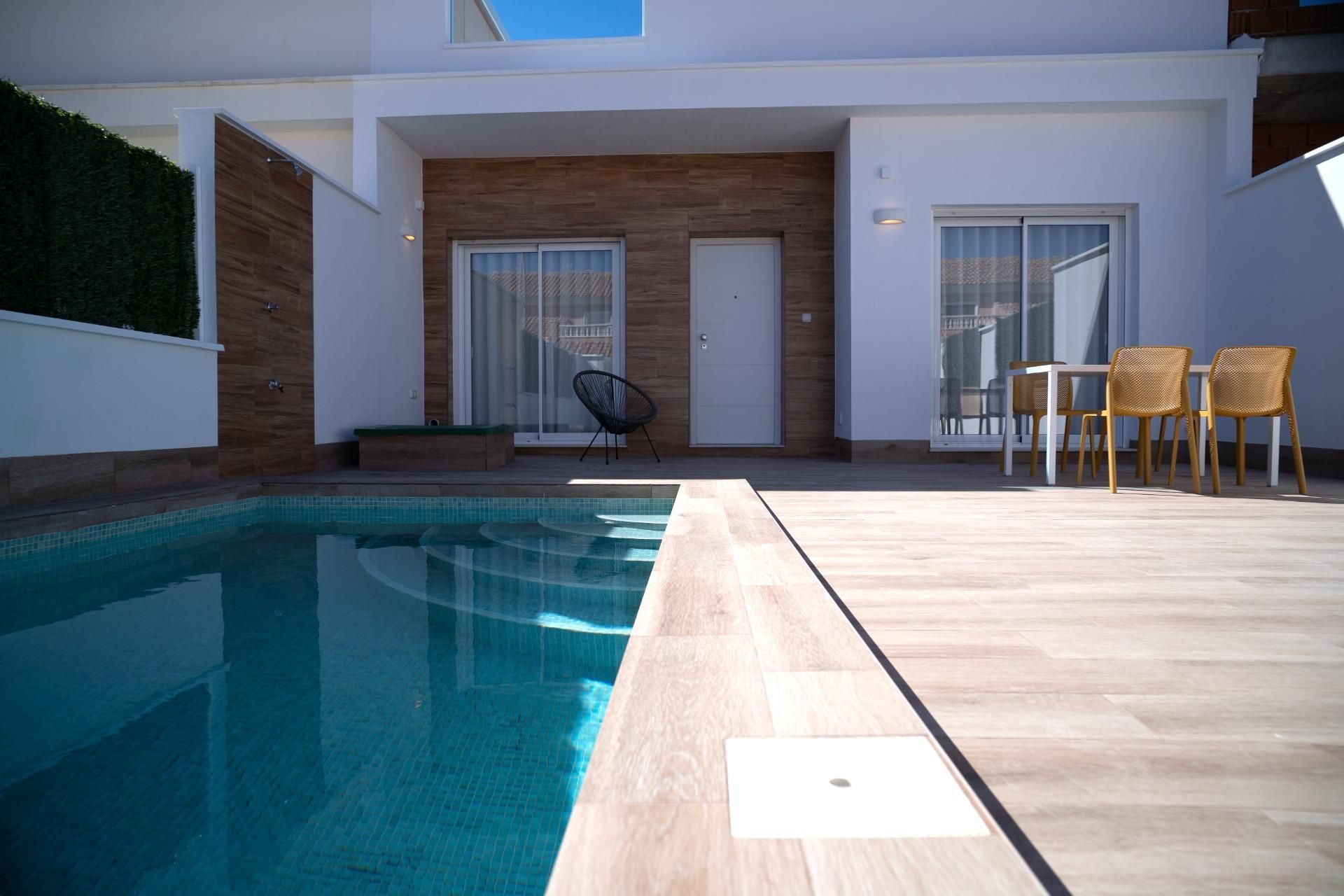 Piscina de Casa adosada en venda en San Javier amb Aire condicionat, Terrassa i Piscina