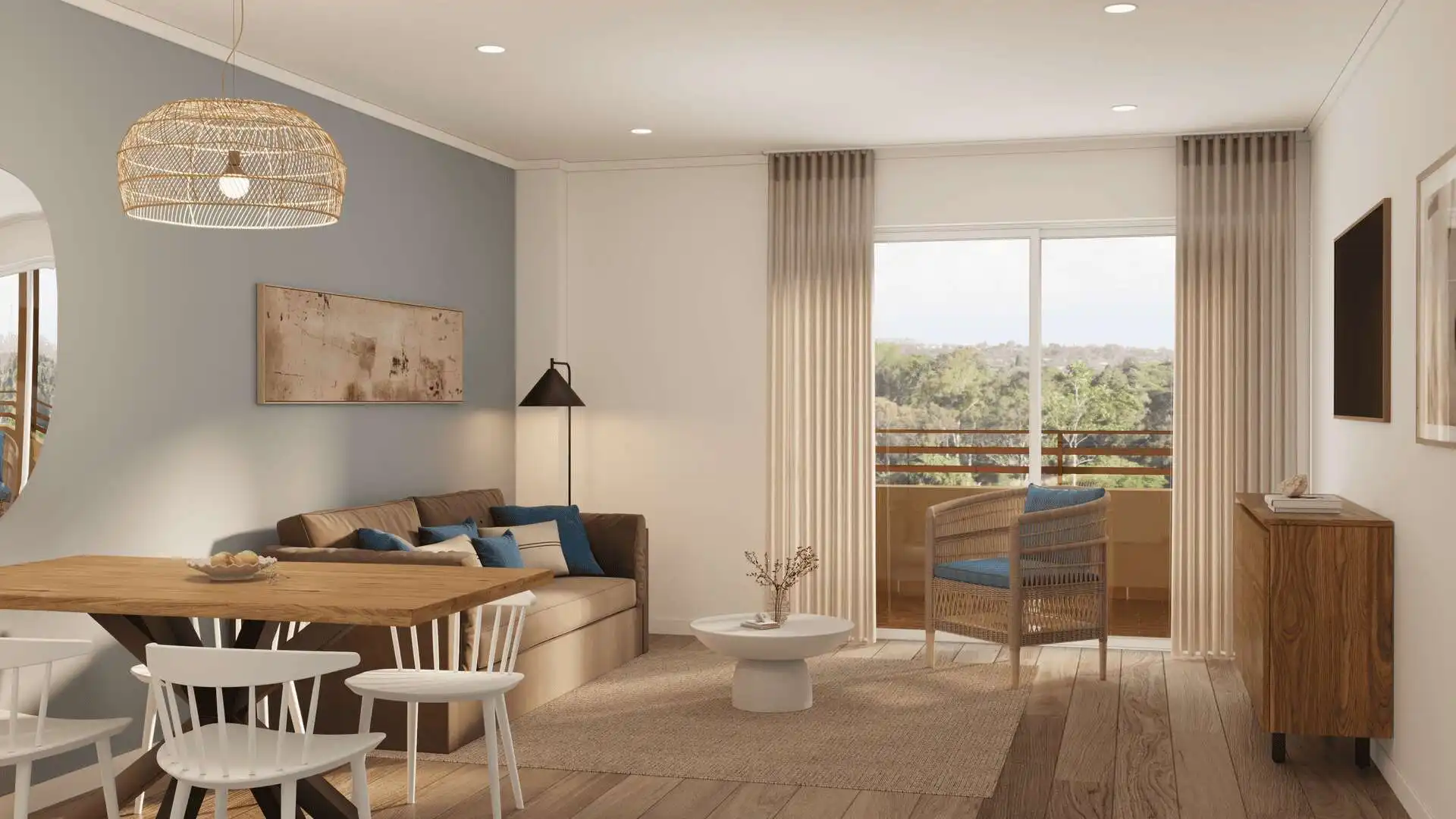 Sala de estar de Apartamento en venta en Felanitx con Aire acondicionado, Amueblado y Balcón