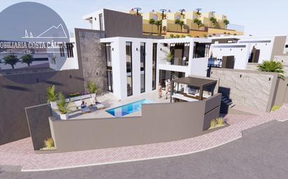 Exterior view of Single-family semi-detached for sale in Águilas  with Terrace, Swimming Pool and Balcony