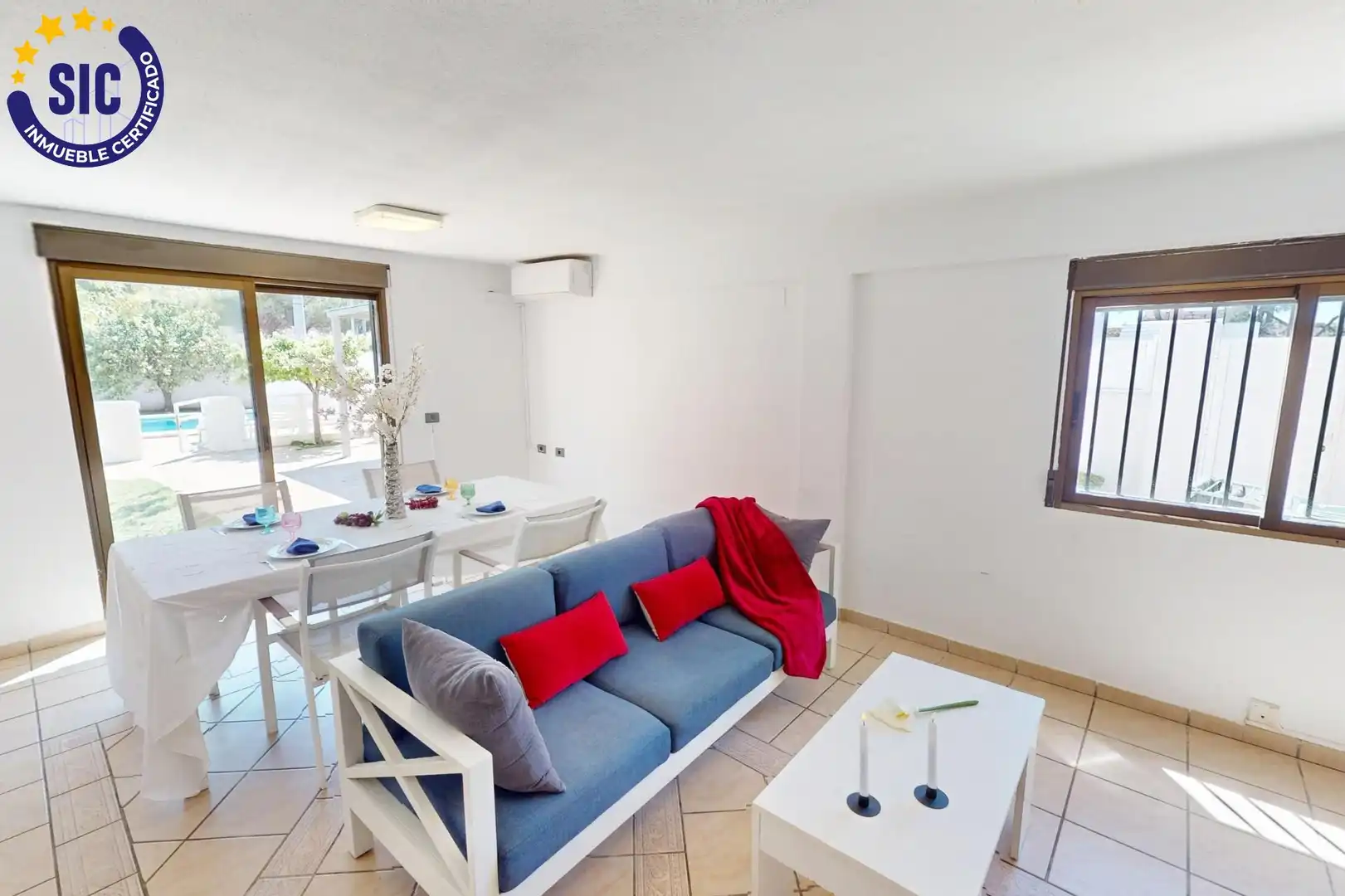 Sala de estar de Casa o chalet en venta en Benicasim / Benicàssim con Aire acondicionado, Jardín privado y Terraza