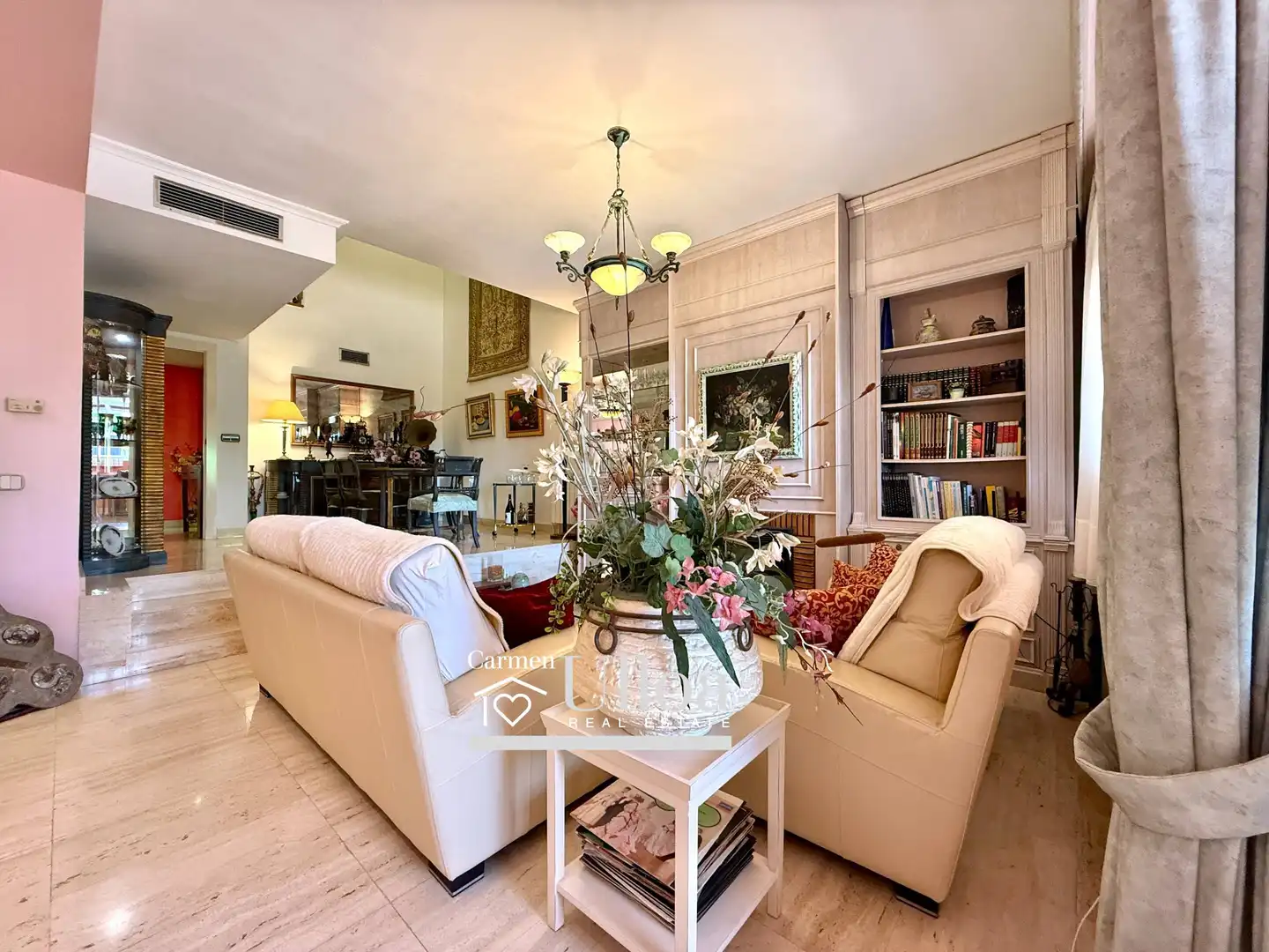 Sala de estar de Casa o chalet en venta en Alicante / Alacant con Aire acondicionado, Jardín privado y Terraza