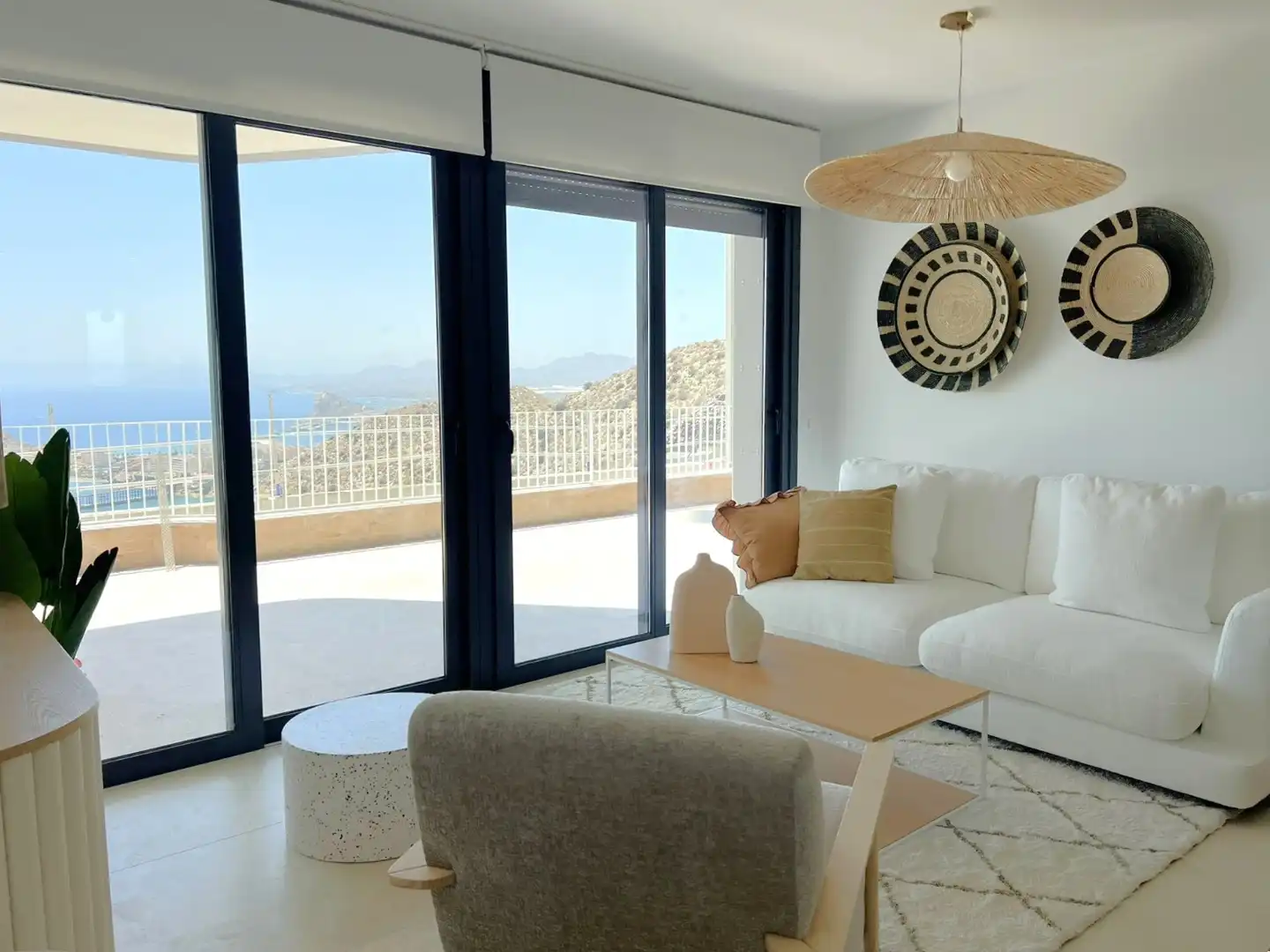 Sala de estar de Apartamento en venta en Águilas con Aire acondicionado, Terraza y Trastero
