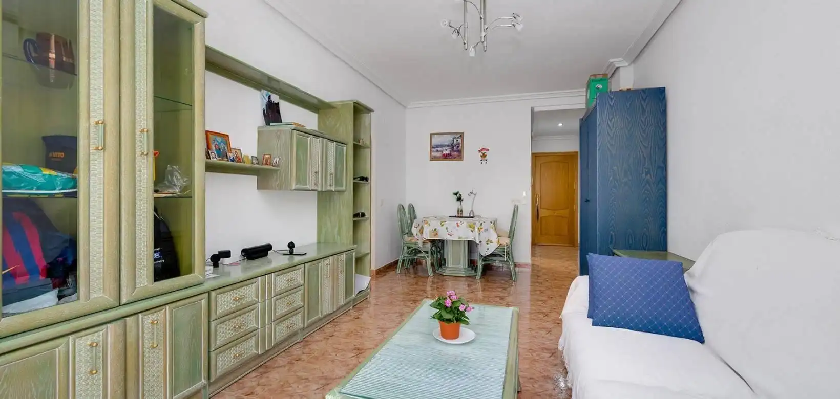 Sala d'estar de Apartament en venda en Torrevieja amb Aire condicionat, Calefacció i Terrassa