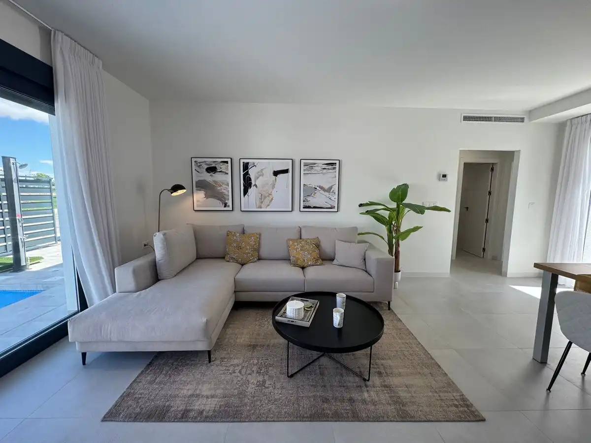 Sala d'estar de Casa o xalet en venda en Torre-Pacheco amb Piscina