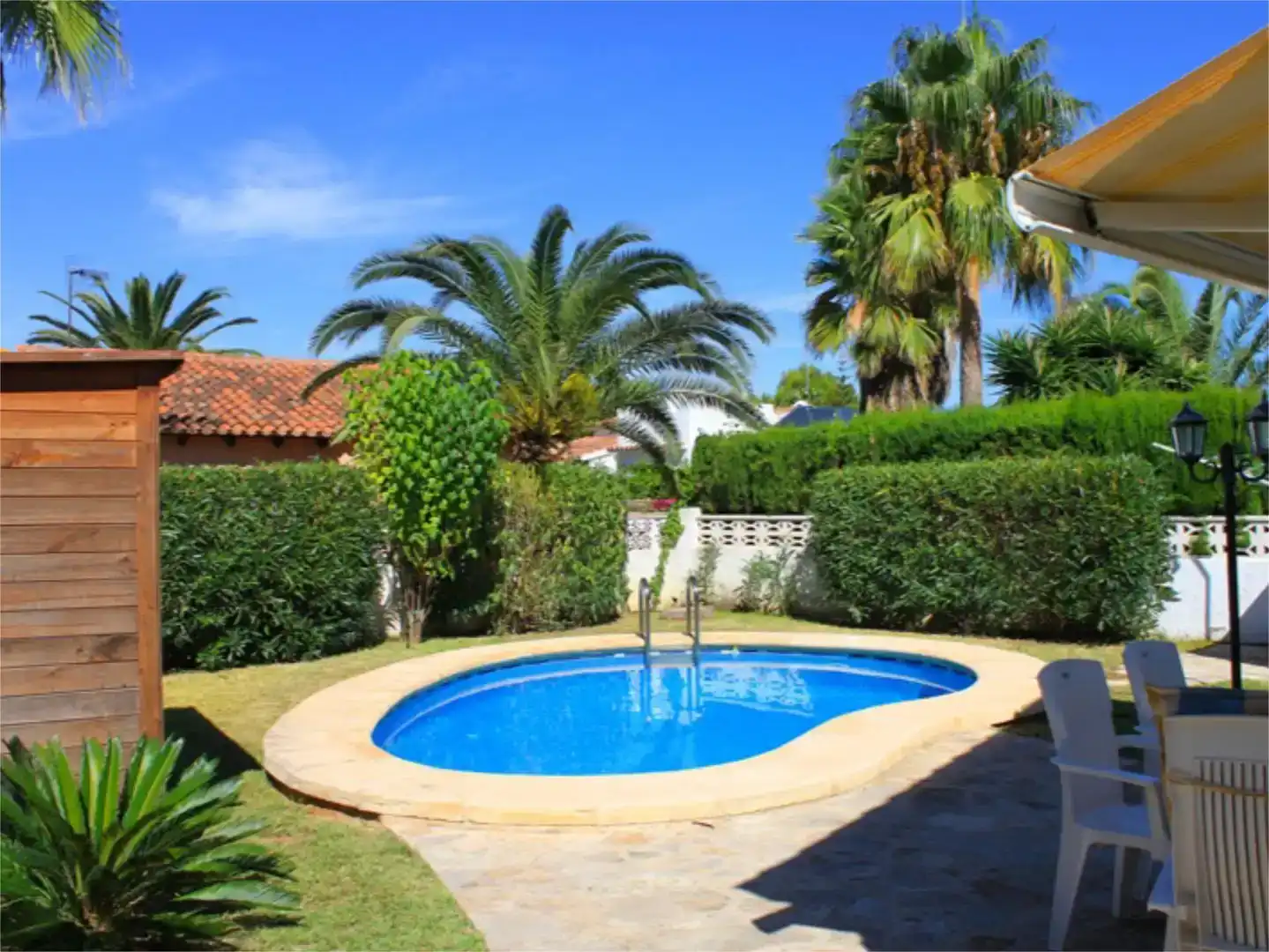 Jardí de Casa o xalet de lloguer en Els Poblets amb Jardí privat, Traster i Piscina