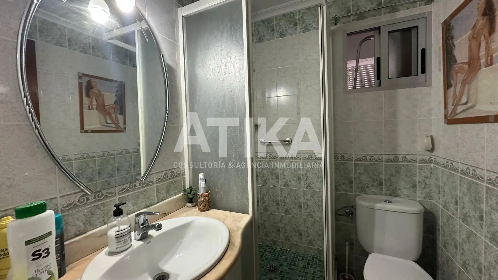Badezimmer von Wohnung zum Verkauf in Ontinyent mit Klimaanlage, Heizung und Terrasse