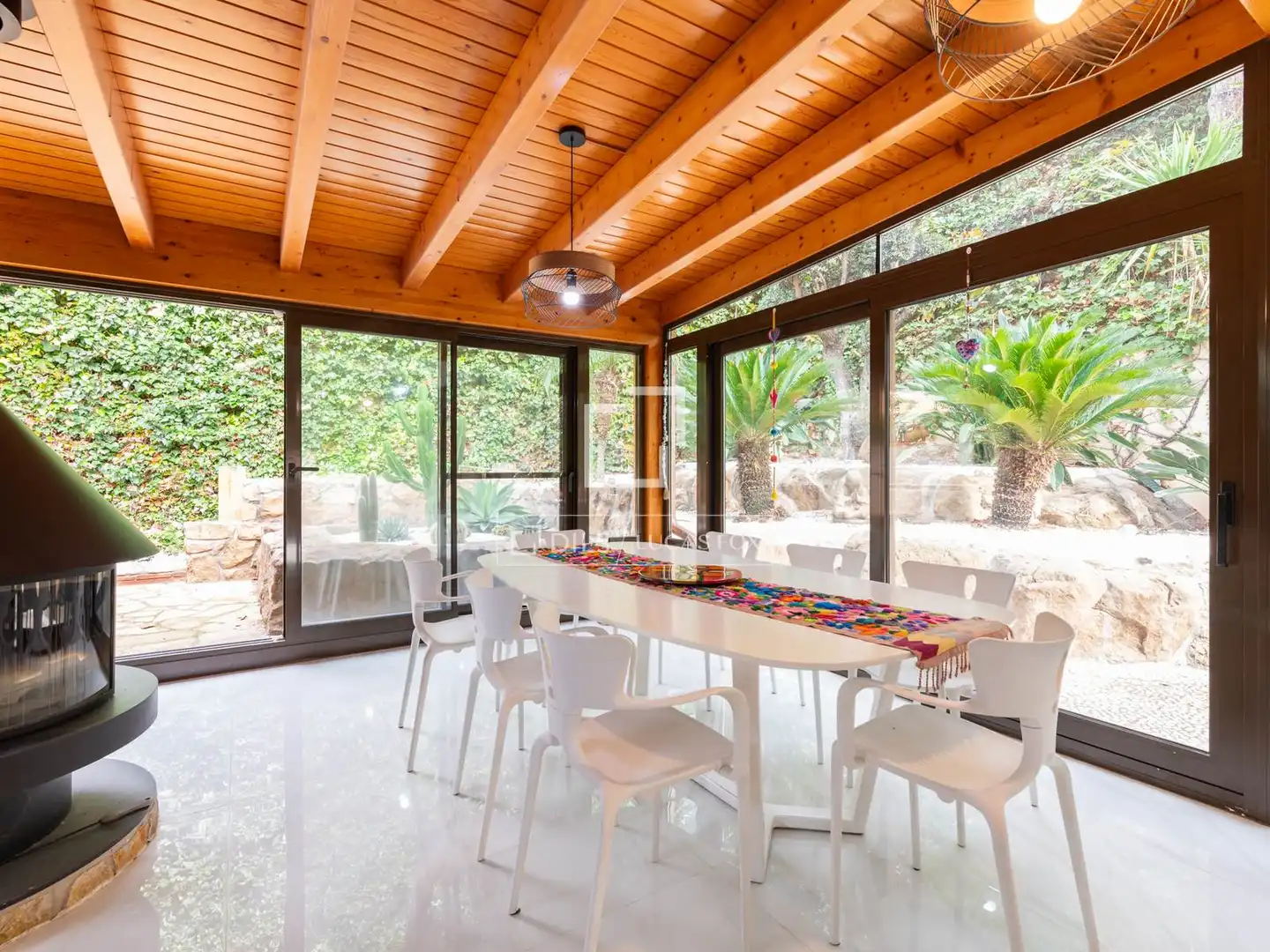 Dining room of Houses for rent in Castelldefels  with Air Conditioner, Heating and Private garden