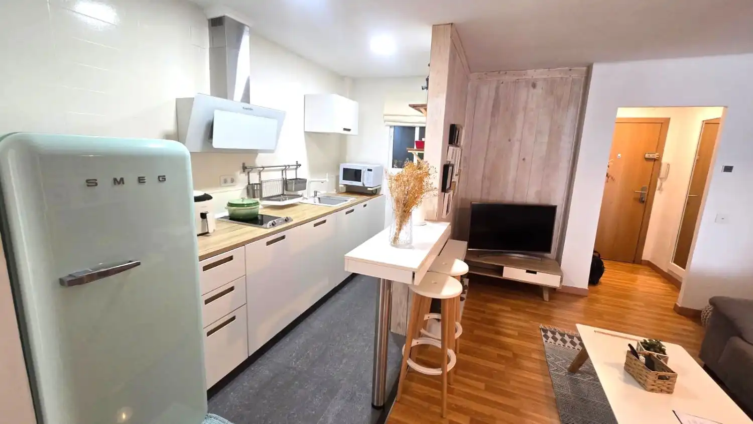 Cocina de Piso de alquiler en Castellón de la Plana / Castelló de la Plana con Aire acondicionado y Terraza