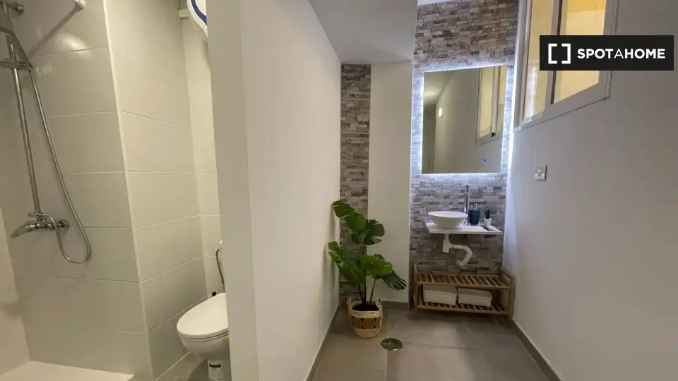 Bany de Pis per a compartir en Las Palmas de Gran Canaria amb Aire condicionat, Calefacció i Moblat