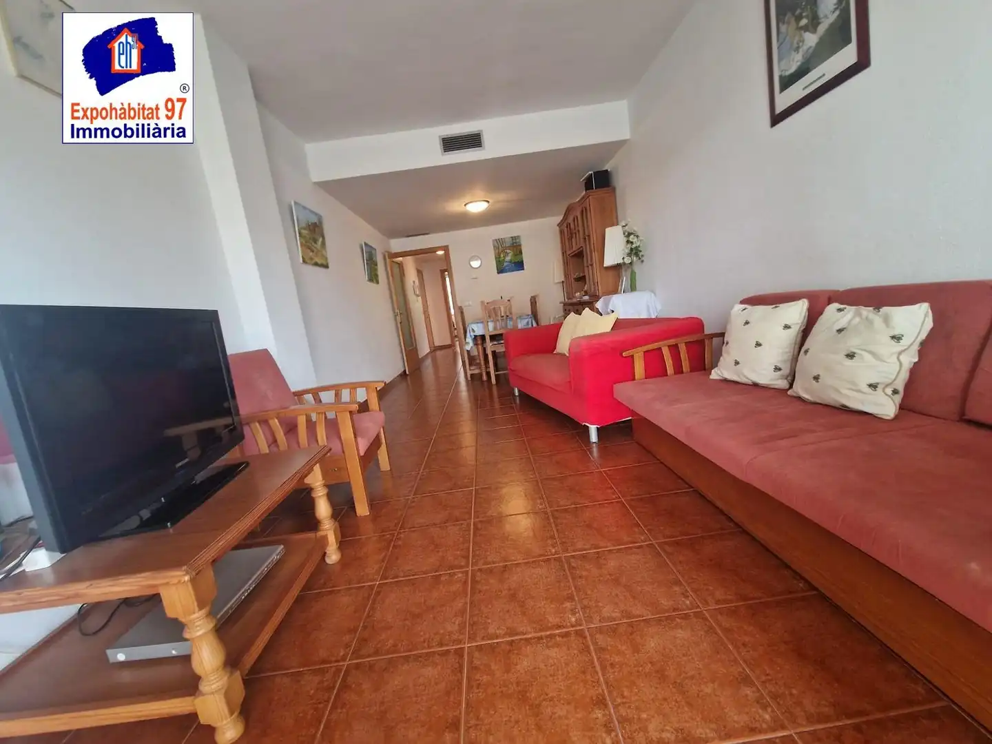 Sala d'estar de Apartament en venda en Salou amb Aire condicionat, Calefacció i Jardí privat