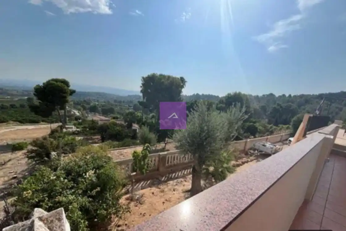 Exterior view of Houses for sale in Villanueva de Castellón  with Terrace, Storage room and Swimming Pool