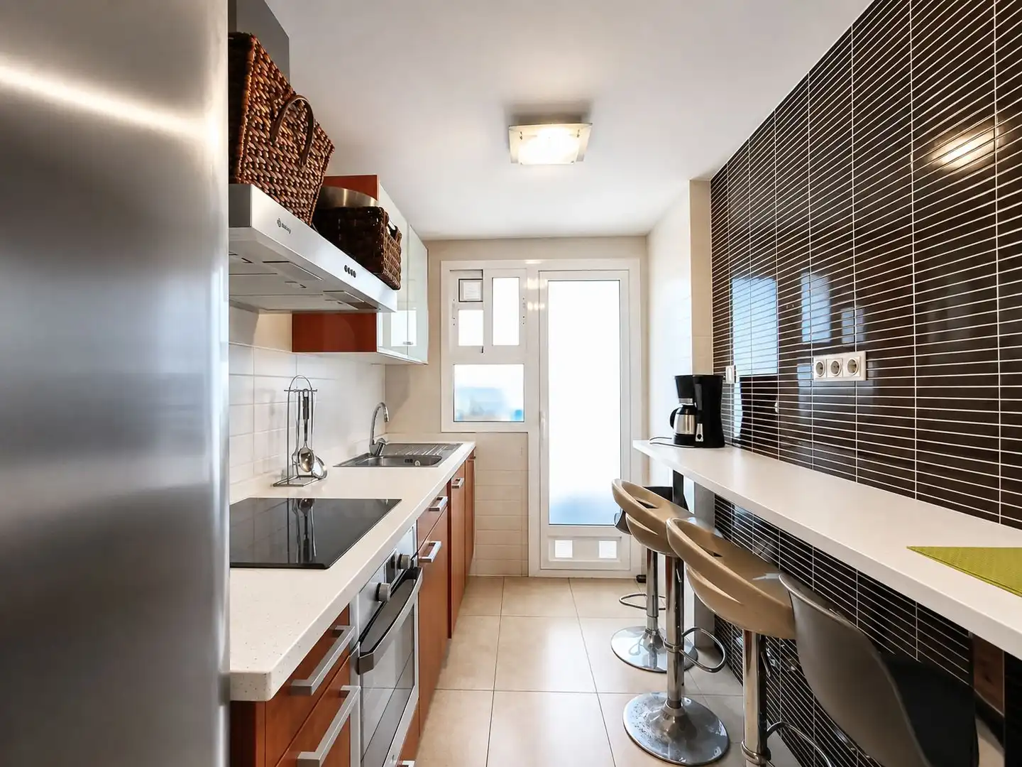 Cocina de Piso de alquiler en Alicante / Alacant con Terraza