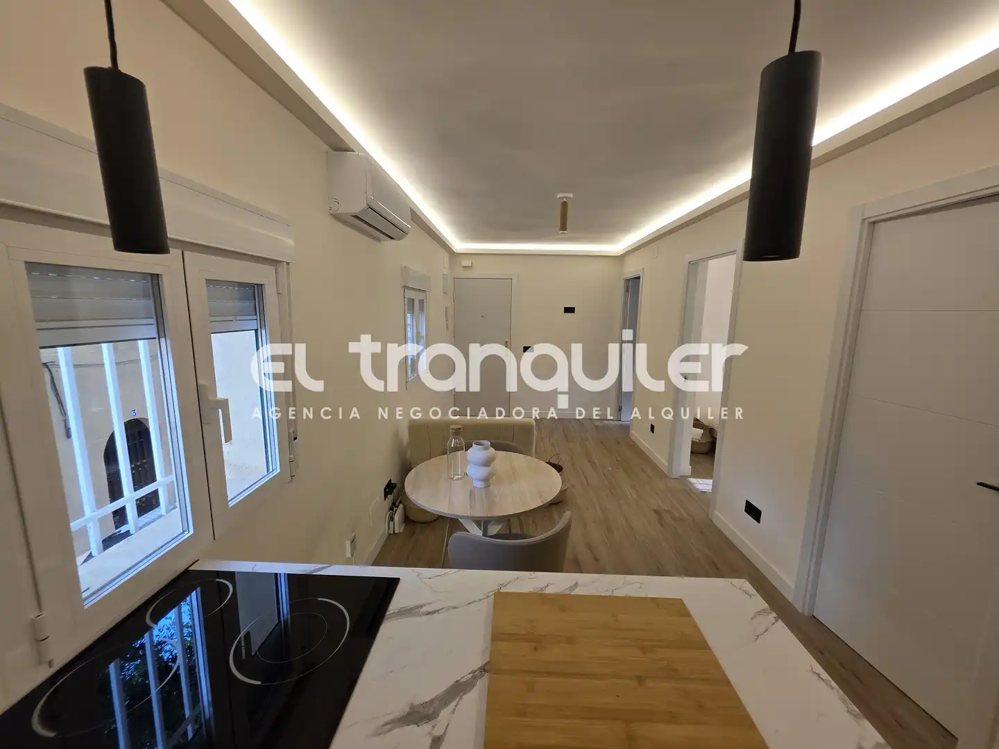 Küche von Wohnung zur Miete in Madrid mit Klimaanlage, Möbliert und Waschmaschine
