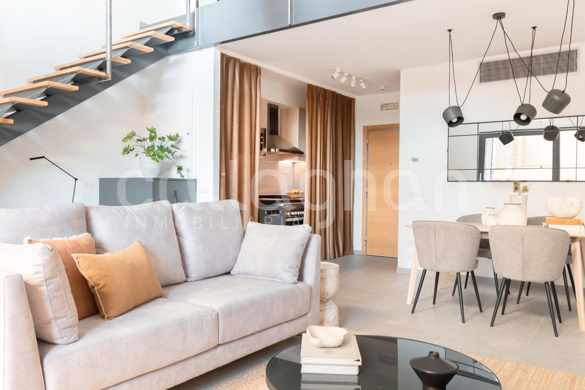 Living room of Loft for sale in Burjassot  with Air Conditioner, Heating and Private garden