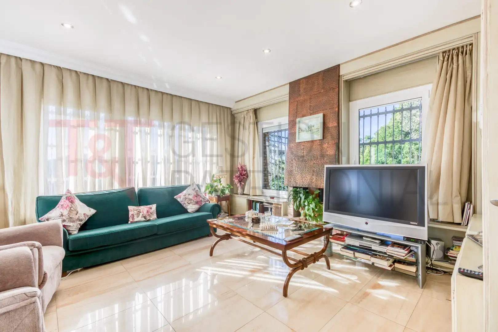 Sala d'estar de Casa o xalet en venda en Vallromanes amb Calefacció, Jardí privat i Terrassa