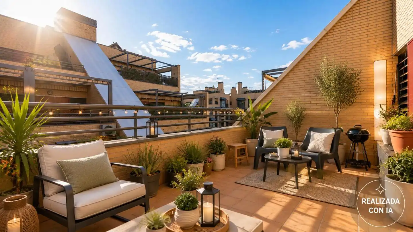 Terraza de Ático en venta en Madrid con Calefacción, Terraza y Trastero
