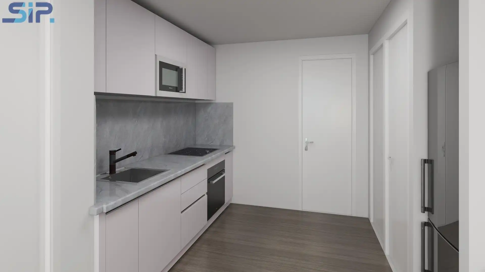 Cocina de Piso en venta en Santa Margarida I Els Monjos con Parquet, Terraza y Balcón