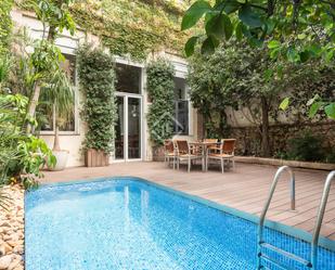 Terrasse von Haus oder Chalet miete in Sant Fruitós de Bages mit Klimaanlage, Schwimmbad und Balkon