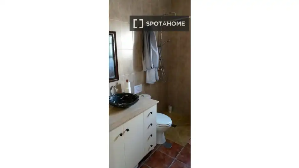 Bany de Apartament per a compartir en Bédar amb Aire condicionat, Terrassa i Moblat