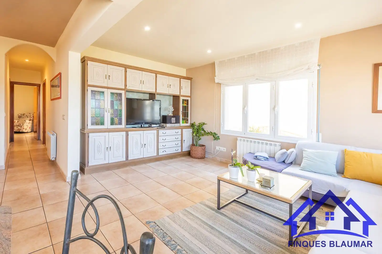 Sala d'estar de Casa o xalet en venda en Arenys de Mar amb Calefacció, Jardí privat i Terrassa