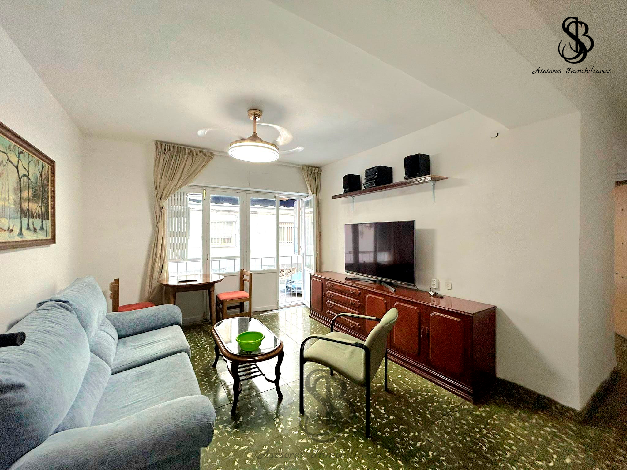 Living room of Flat for sale in Alicante / Alacant  with Air Conditioner, Heating and Furnished