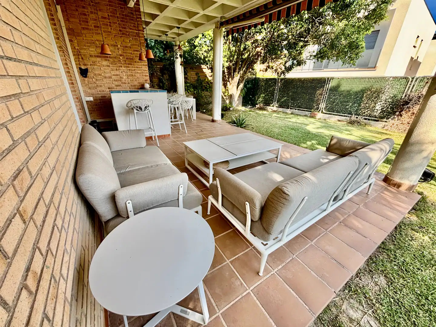 Terraza de Casa adosada en venta en Sant Joan d'Alacant con Aire acondicionado, Calefacción y Jardín privado