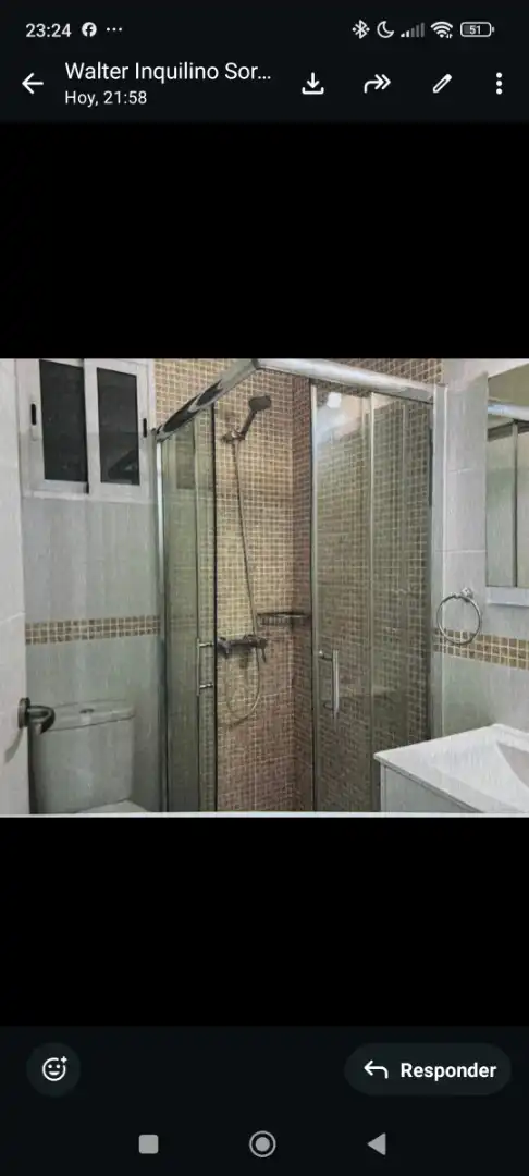 Bany de Pis de lloguer en Madrid amb Calefacció, Terrassa i Forn